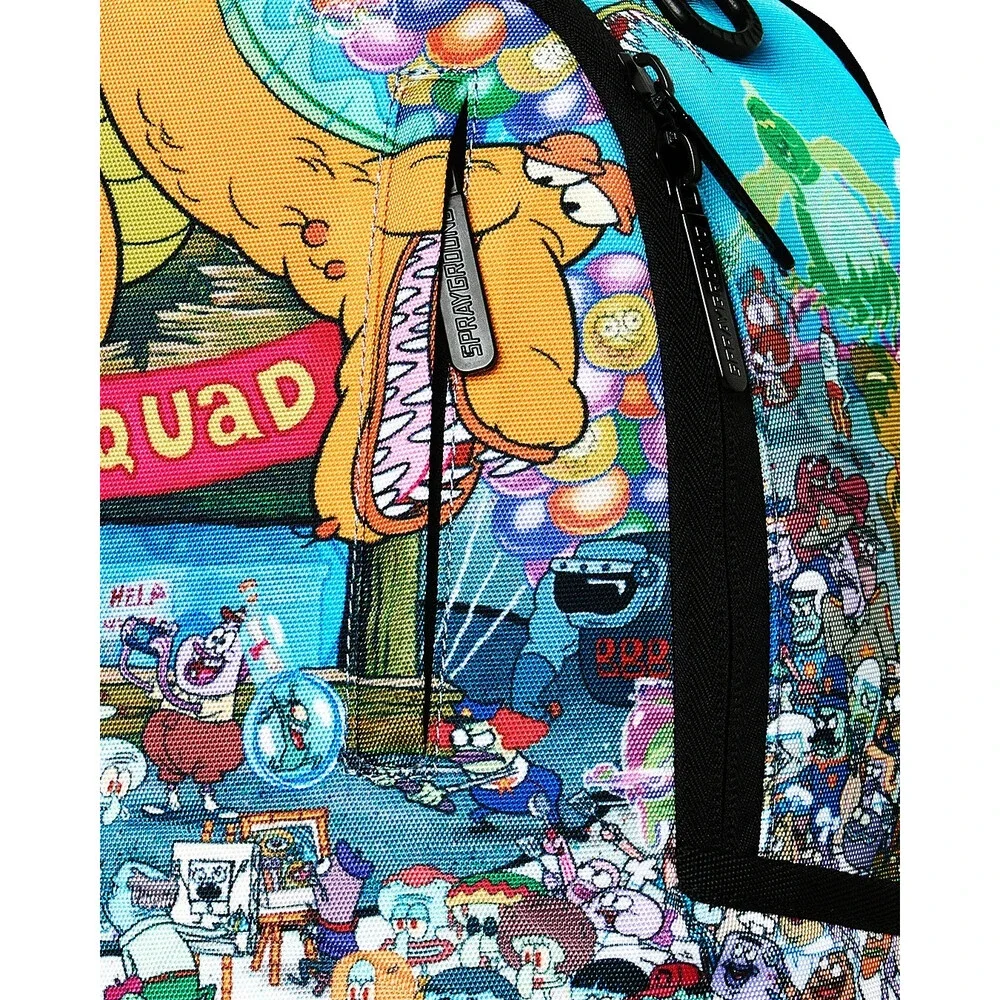 Sprayground Spongebob Big Ocean Party Backpack Unisex Multi Shoulder Bag SPR336